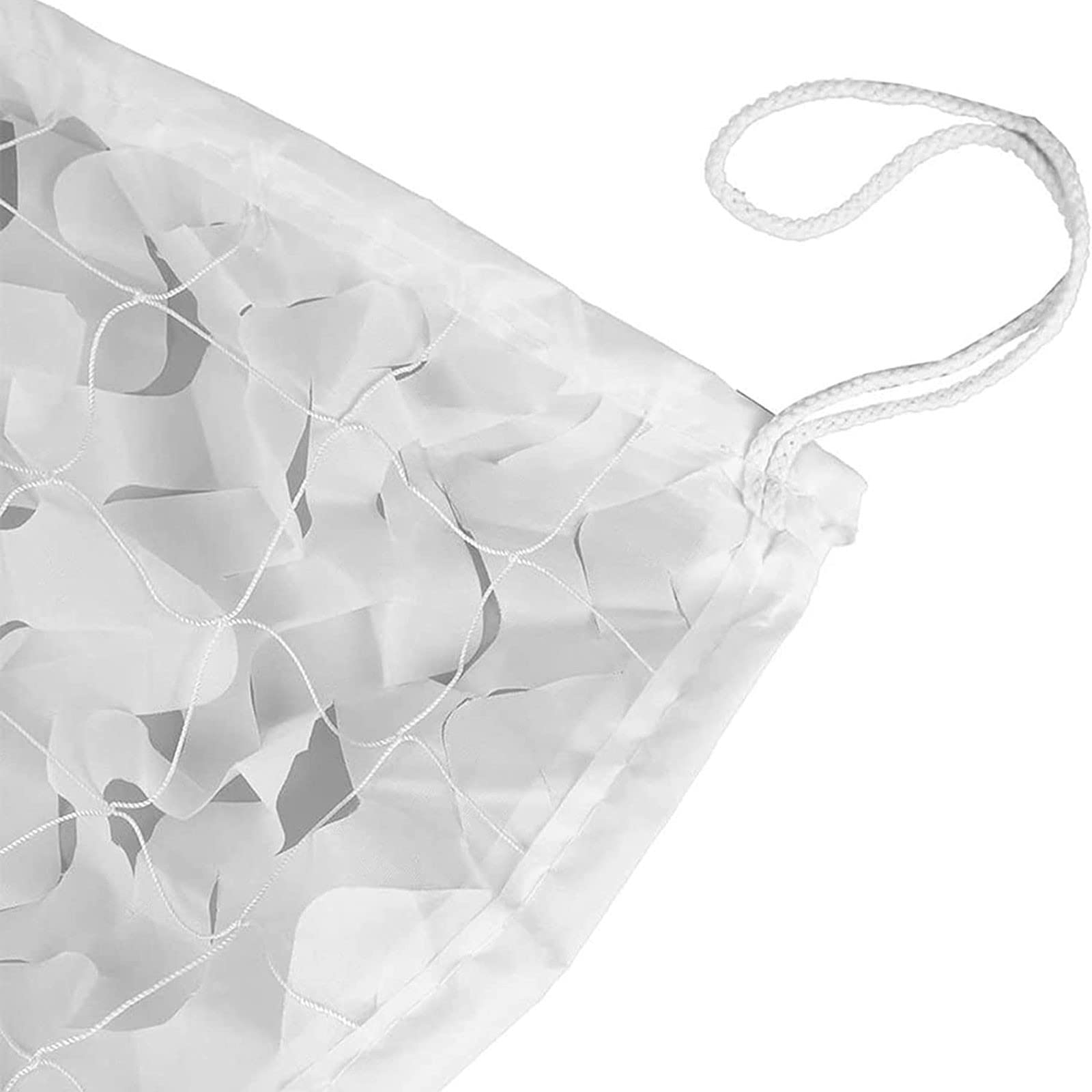 Rete Mimetica Bianca Rete Parasole Grande Rete Mimetica Leggero Durevole per Giochi di Sopravvivenza, Sport all'Aria Aperta(Size:8 * 8m/24 * 24ft)