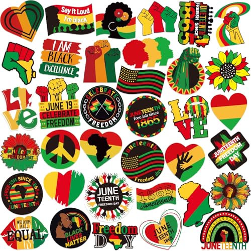 DTOFOOT 36PCS Juneteenth Pins Acrylic Black History Badges Black Lives Matter Lapel Pins Free-ish Since 1865 Buttons Emancipation Day Activity Supplies Gift Juneteenth Freedom Day Party Favors Accessories