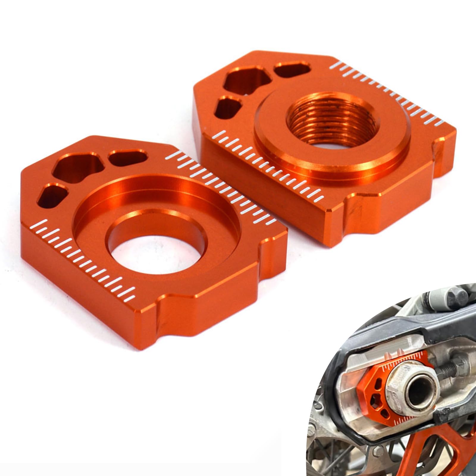 Amazon.com: JFG RACING Dirt Bike Rear Axle Block,CNC Aluminum