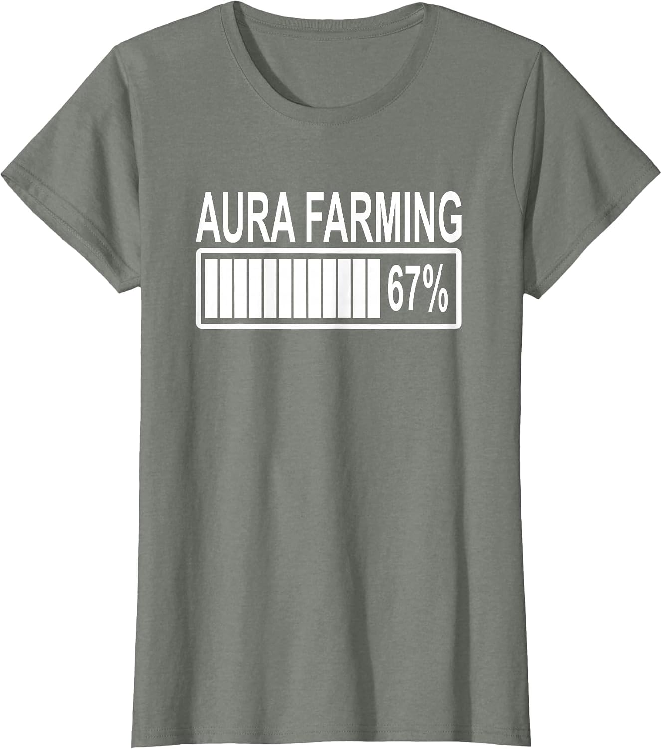 Funny Aura Farming 67 Six Seven Meme Gen Alpha Slang T-Shirt image 5