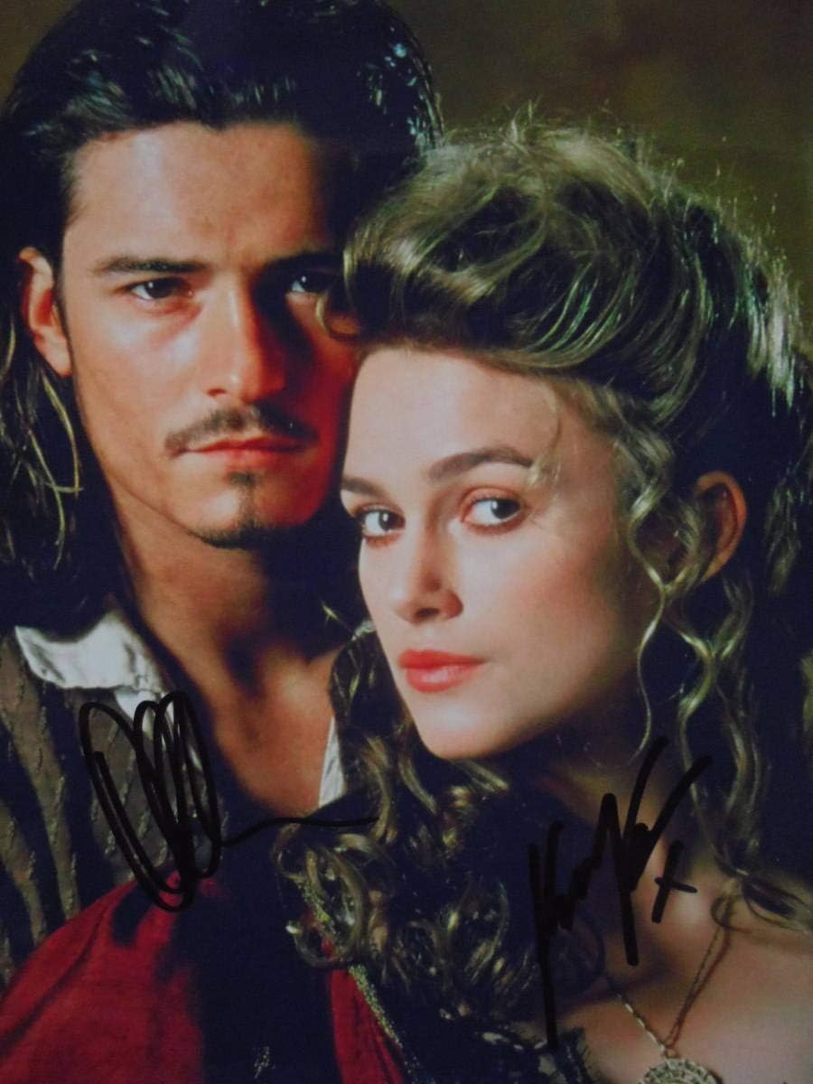 オーランド・ブルームとキーラ・ナイトレイ直筆サイン入り超大型写真… オーランド・ブルームとキーラ・ナイトレイ直筆サイン入り超大型