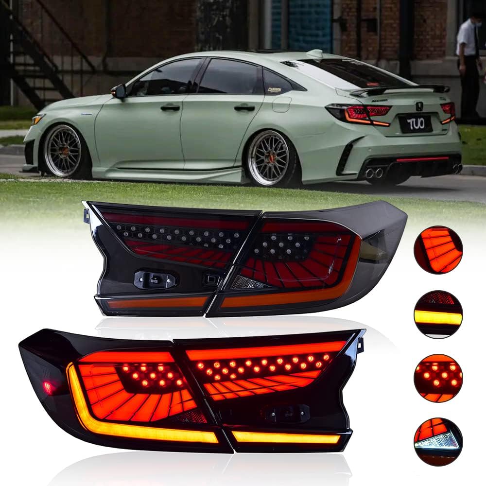 T TABC Taillights for Honda Accord Tail Lights 20182022 LX Sport EX EXL Touring
