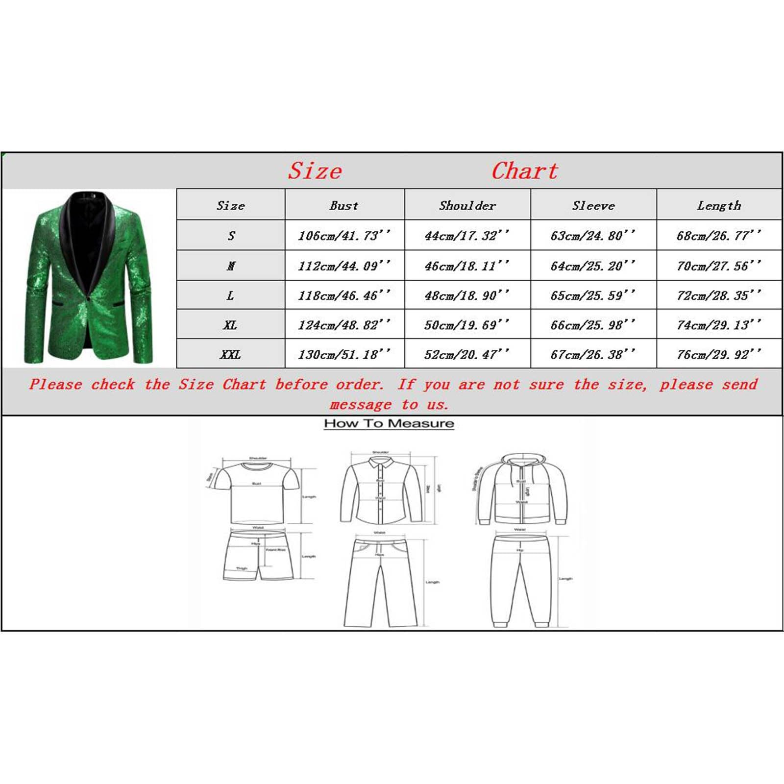 Generisch Chaqueta brillante para hombre, para bodas, fiestas, lentejuelas, corte ajustado, para hombre, con un botón, chaqueta de esmoquin, para hombre, Navidad, Nochevieja, fiesta, brillante