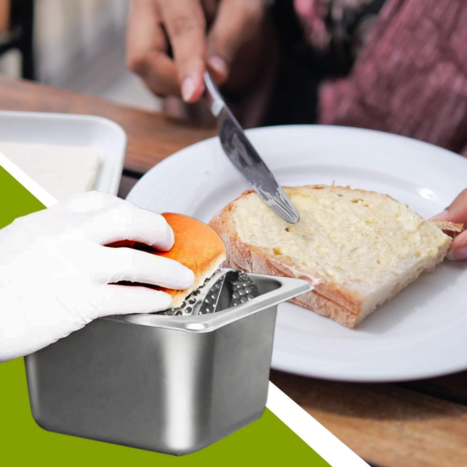 Butterstreuer-Rad – professionelles Butterstreuwerkzeug für Brot und Grillen, Küchenzubehör für Innen- und Außenbereich und Grillabende