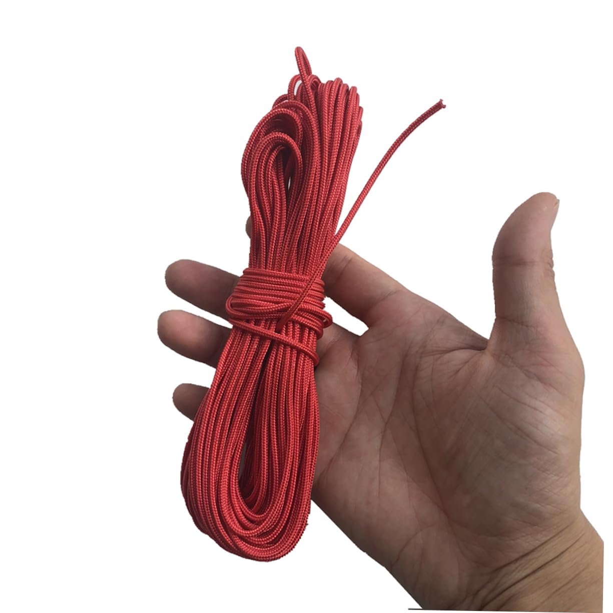 Abaodam 20M Compound D Ring Rope Red Bowstring Cord for Release Strong Micro Braid for Equipment and Accessories