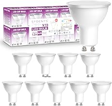 10x 1.2W GU10 LED TOMI Warm White 3000K 105lm Lumens Equvilent 10W LED Light Bulb Downlight Spotlight Lighting Lamps Non Dimmable [Energy Class F]