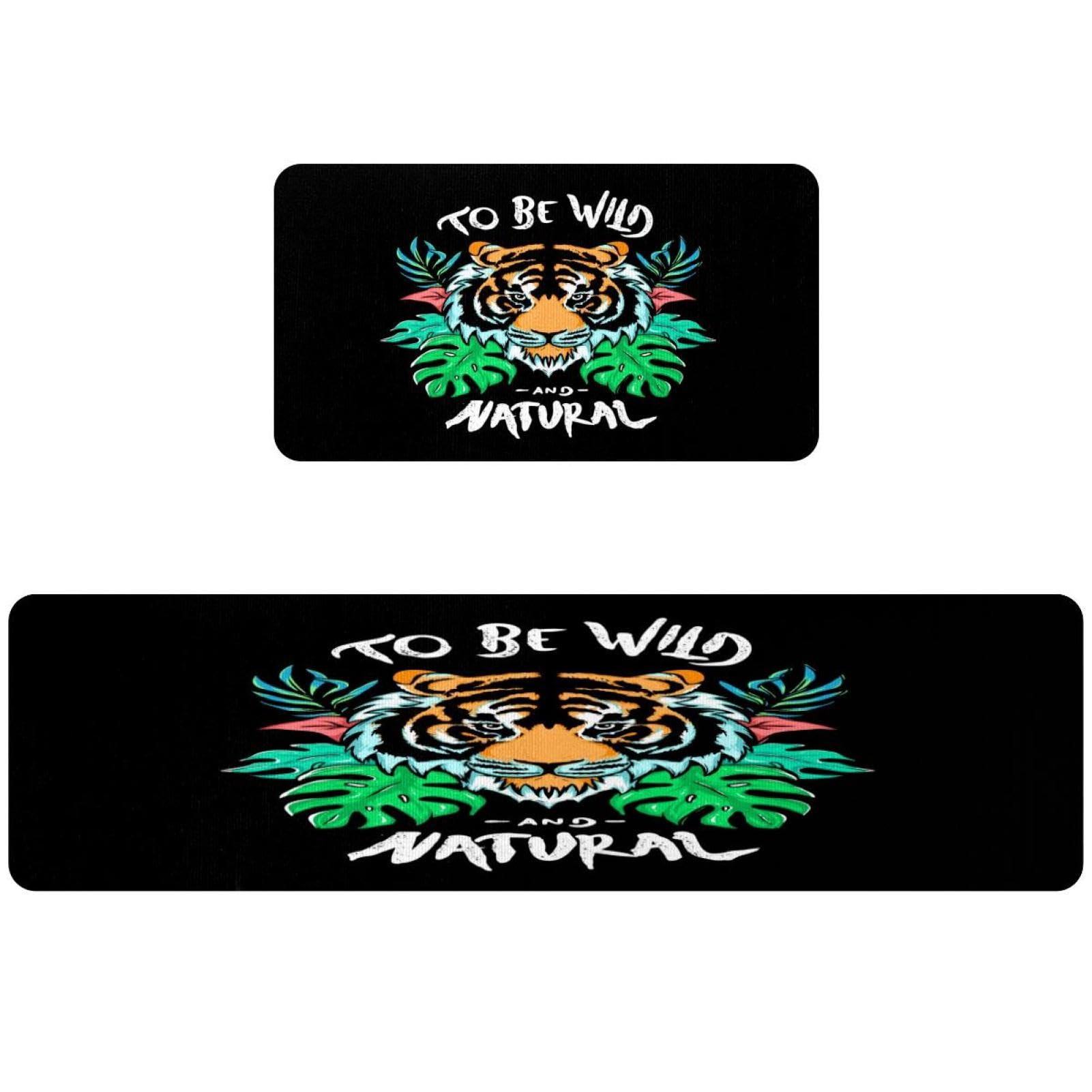 Tapis de cuisine au motif sauvage tropical - Une touche d'exotisme au quotidien