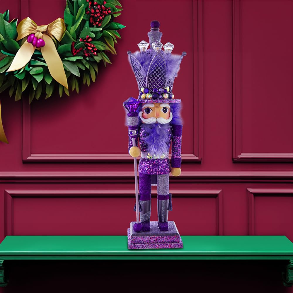 Hollywood Nutcrackers Hollywood Purple King dziadek do orzechów, 40 cm