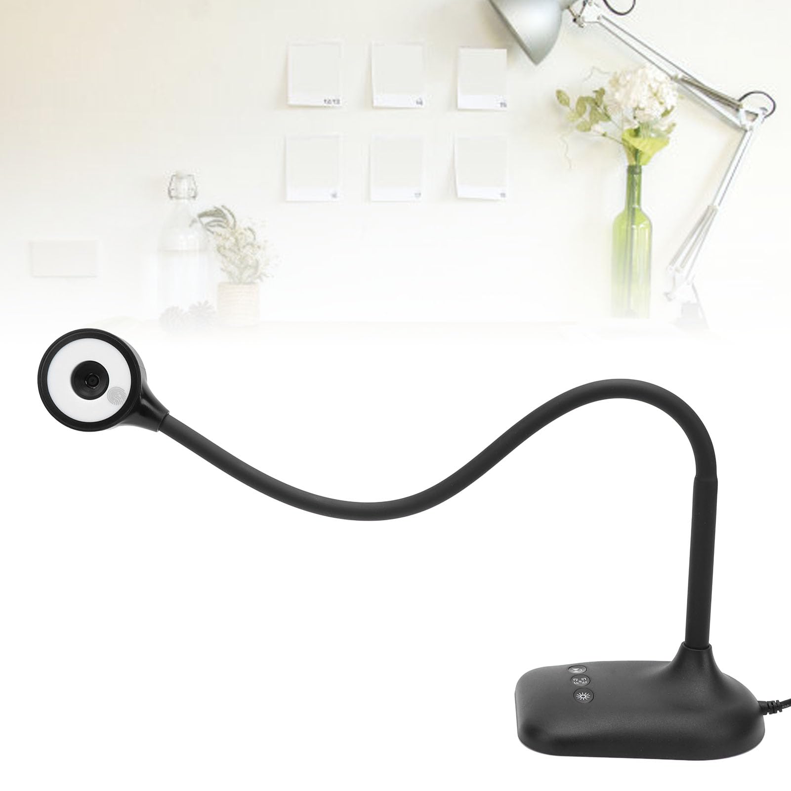 Fabater Kamera Dokumentacyjna USB 2K 5 MP z Autofokusem i Oświetleniem LED, Wizualizator Kamery Internetowej USB z funkcją Odwracania Obrazu do Pracy Zdalnej i Nauczania Online, Wizualizer Zasilany