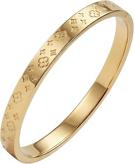 THE MANIYAR 18K Gold Plated Stainless Steel Openable Crystal Bracelet | Cuff Bangle | Friendship Couple Wedding Gifts for ... Price In India