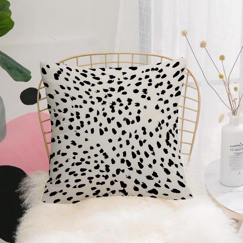 Hyosxw Randomly Placed Polka Dots Hand Drawn Spots - A8 Cushion Cover,Throw Pillow Case Home Decorative For Living Room Bedroom Sofa Chair 18X18 Inch,Randomly Placed Polka Dots Hand Drawn Spots Seamless Vector Pattern. Scattered,Pillowcase 45X45cm