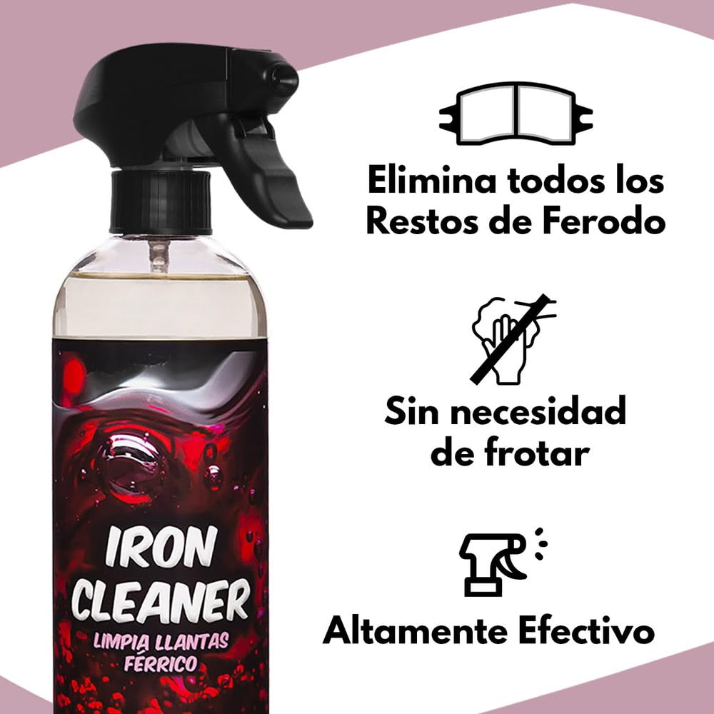 GxDetail Descontaminante Férrico para Llantas y Carrocería 5 Litros - GxDetail – Fórmula Avanzada – Limpiallantas sin Frotar - Elimina Ferodo y Grasa – Limpiador de Uso Rápido – No daña Pintura