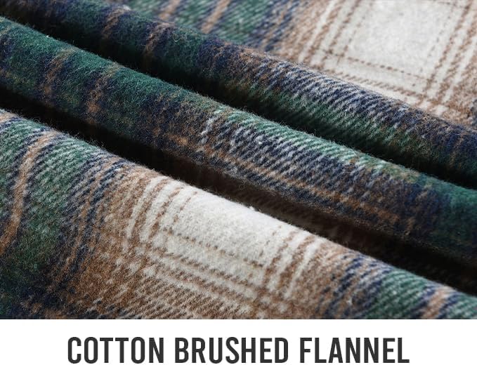 Men's Flannel Shirts Button Down Plaid Shirt Jacket for Men Flannel Shirt Jacket with Pockets - Image 8