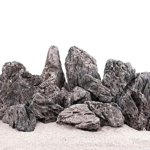 AquaOne Piedras para acuario, mini paisaje, piedras naturales Seiryu 10 kg, 0,9-2,0 kg por piedra