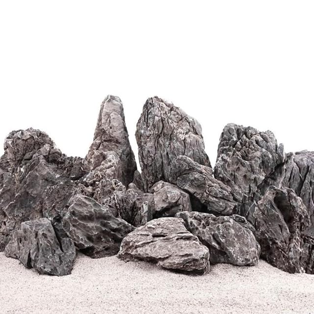 AquaOne Piedras para acuario, mini paisaje, piedras naturales Seiryu 10 kg, 0,9-2,0 kg por piedra