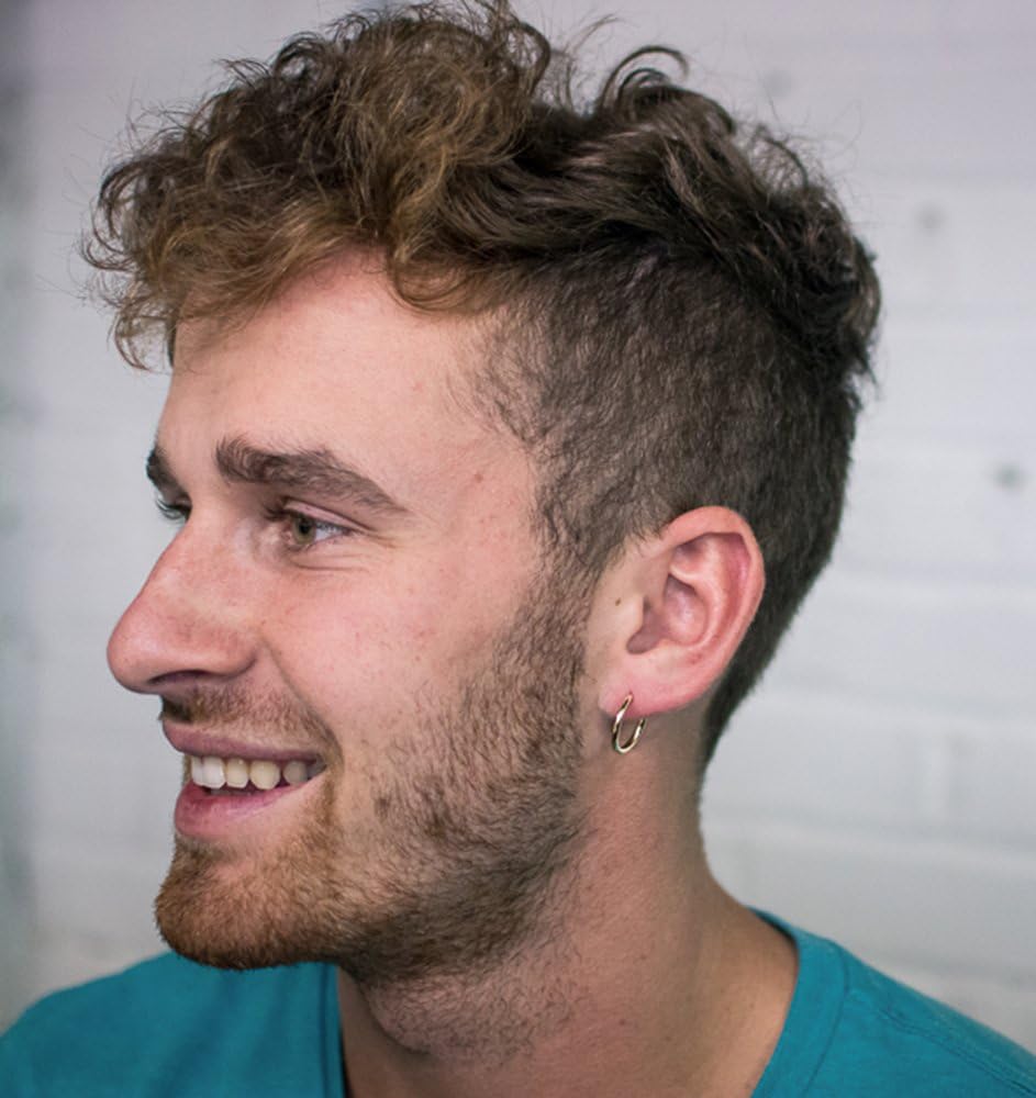 14K Yellow Gold Continuous Endless Hoop Earrings (2mm Tube) - Image 4