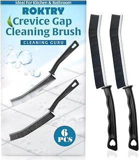 ROKTRY 6 pcs Crevice Cleaning Brush, Hard-Bristled Cleaning Brush Tool, for Kitchen Surfaces, Window Slots Dead Corners, T... Price In India