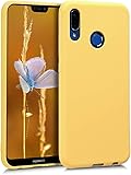 kwmobile Funda para Huawei P20 Lite - Carcasa para m?vil en [TPU Silicona] - Protector [Trasero] en [Amarillo Mate]