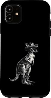 Country Cowboy Kangaroo Rodeo Cowgirl Western Australia Case for iPhone 11