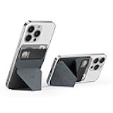 Phone Stand with 3M Adhesive for Android, iPhone and Most Smartphones, 2 Viewing Angles, Slim Wallet Stand (Starry Grey)