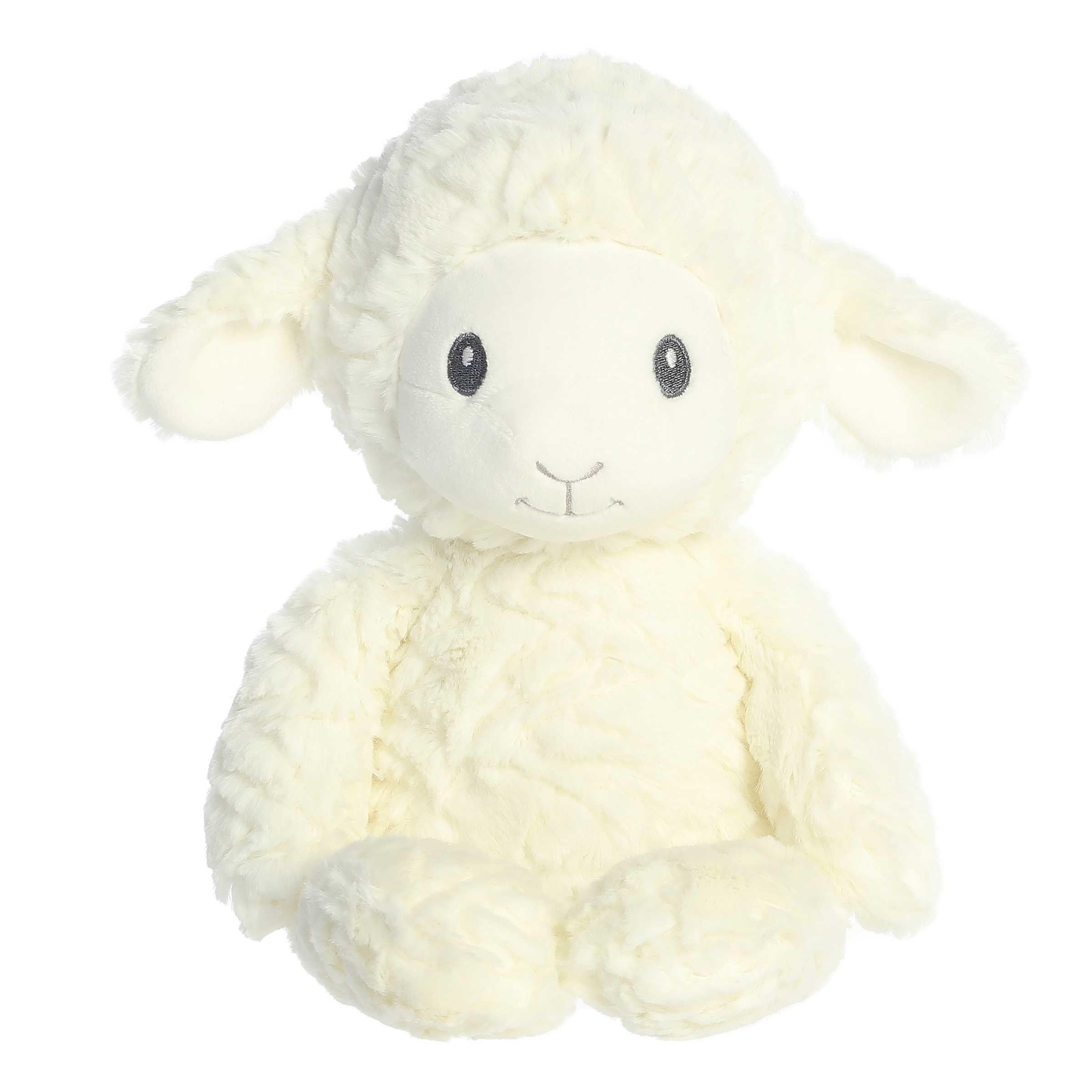 Aurora(r) Adorable Huggy Collection(tm) Leah Lamb(tm) Baby Stuffed Animal - Comforting Companion - Sensory Stimulation - White 13 Inches