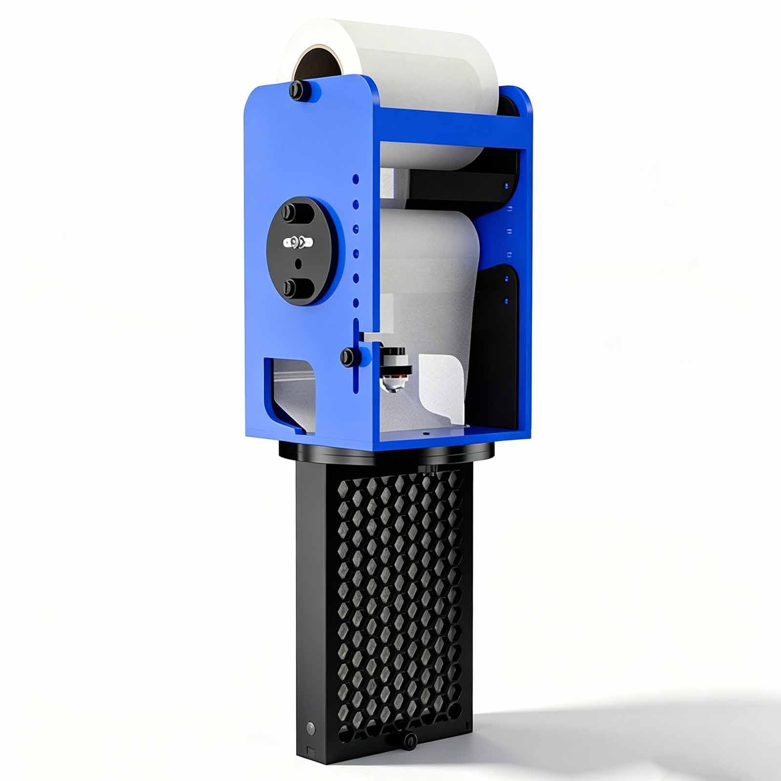 MRJYK Automatic Aquarium Roller Filter, Smart Fleece Roller Mat Filter, USB Powered, Automatic Fabric Rolling, Liquid Level Induction, APP Control for 4800L Water Flow Sea Tank, Hanging Install
