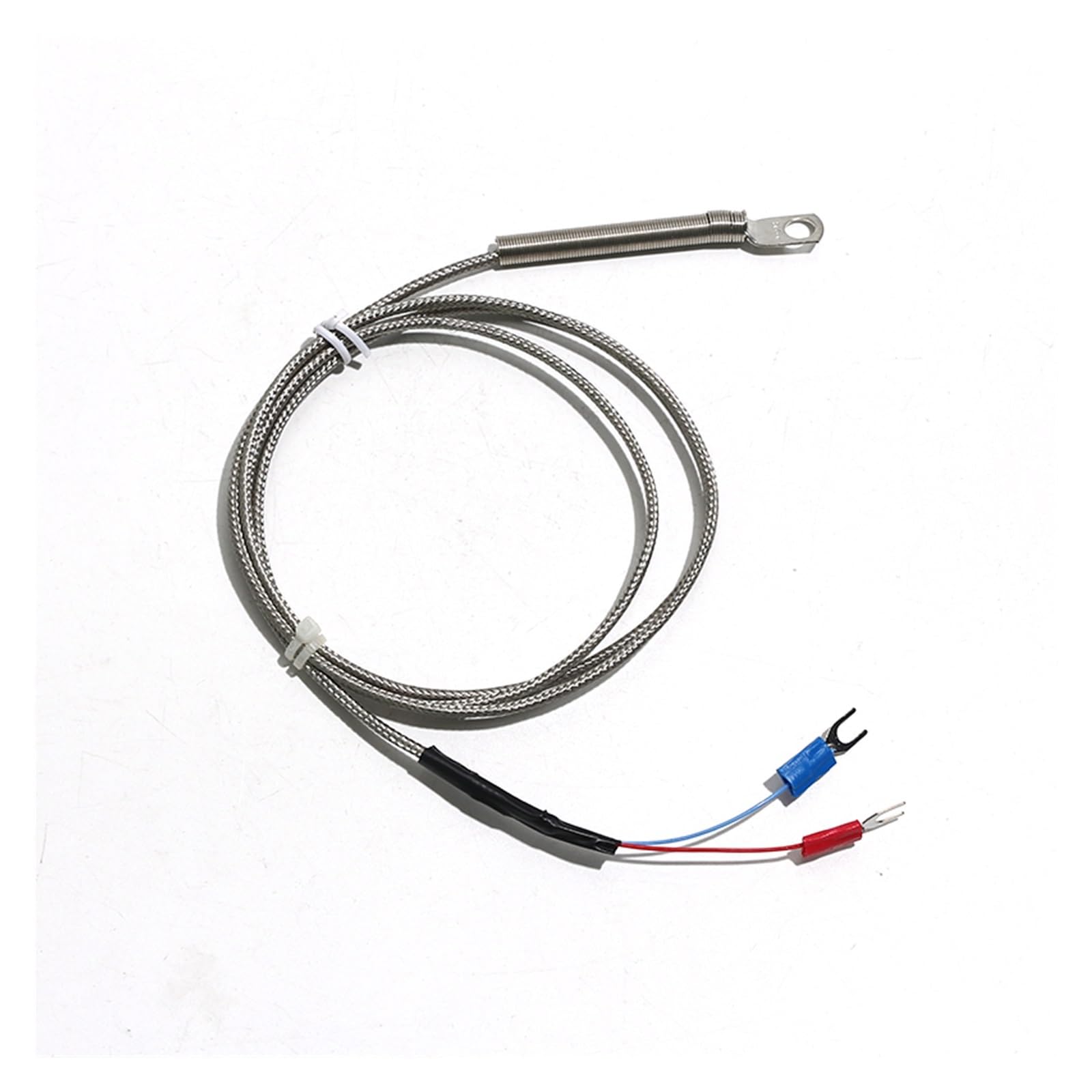 FULIMEI 5mm/6mm Hole Washer K/E Type Cold-pressed Nose Gasket Probe With Surface-mounted End Thermocouple Circular Cable 1/2/3/4/5M(5mm K Type 5M)