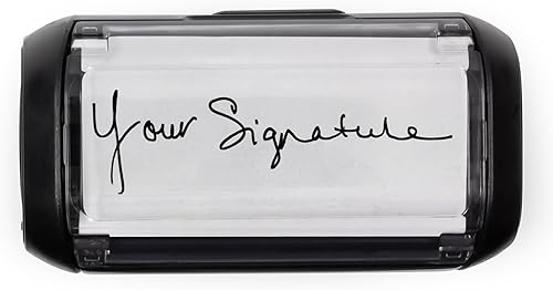 Miniatura 9 de Sello de firma personalizado, autoentintado, tu elección de 7 colores de tinta (tamaño grande)