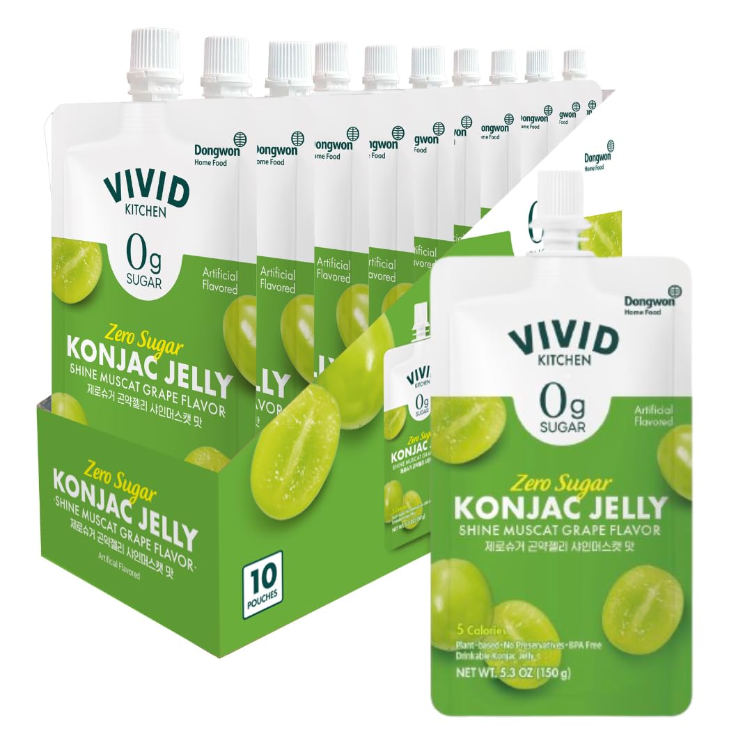 Amazon.com: VIVID KITCHEN Zero Sugar Konjac Jelly Drink – 5