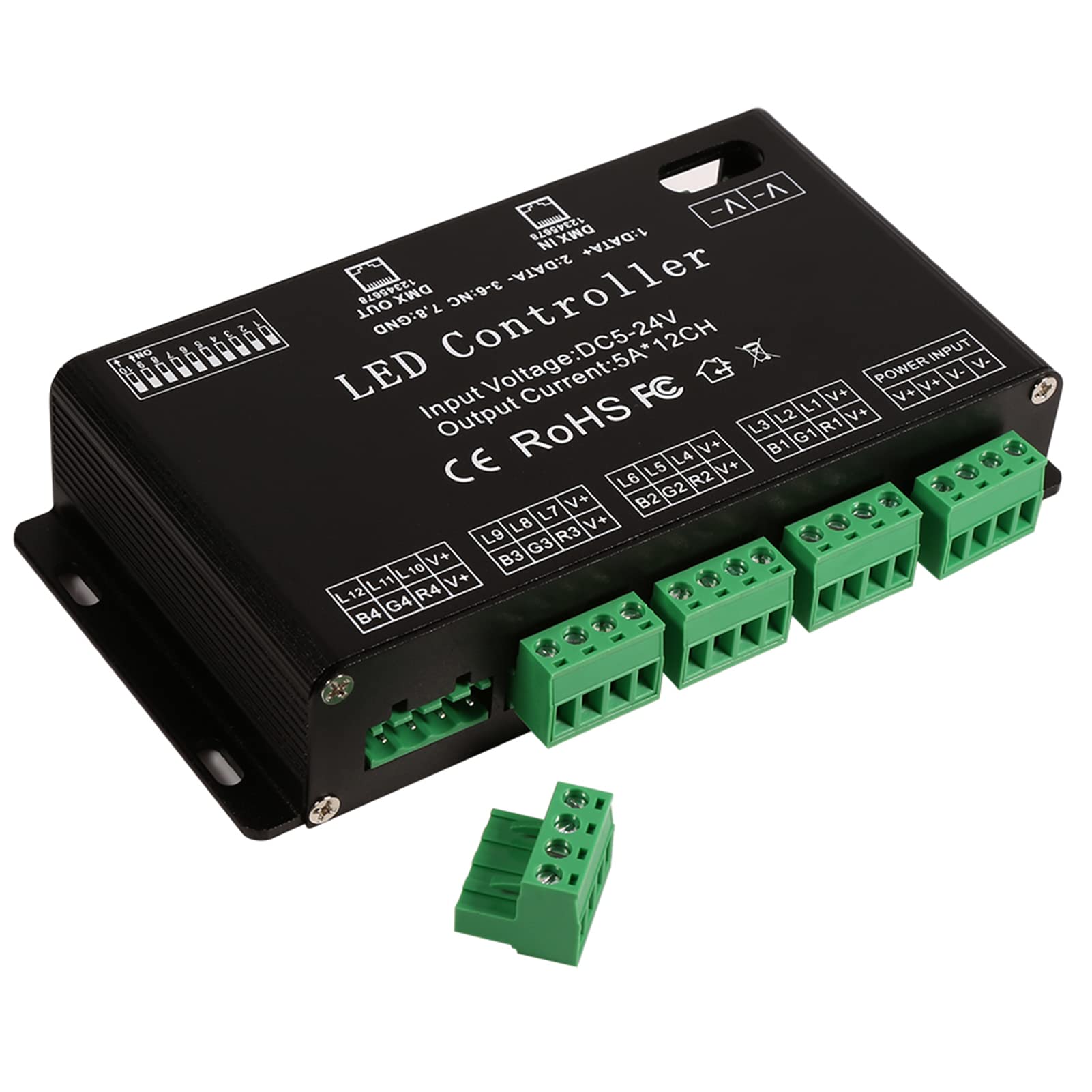 Buy DMX LED Decoder, DMX Decoder, DMX LED Controller Black Color DMX512 ...