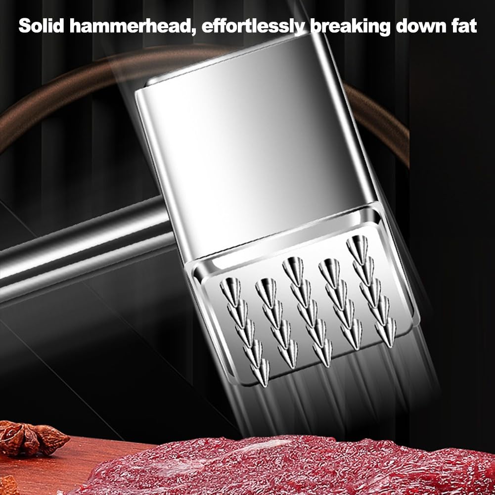 Ablandador de carne, pesado, robusto y resistente, acero inoxidable 316
