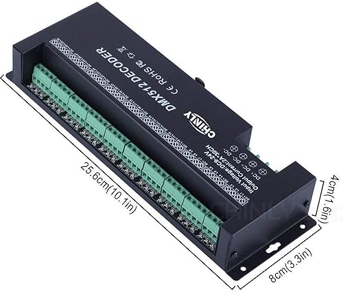 Miniatura 3 de Regulador de tira de 30 canales DMX decodificador 512 RGB LED DMX dimmer DC9V-24V 2ACH