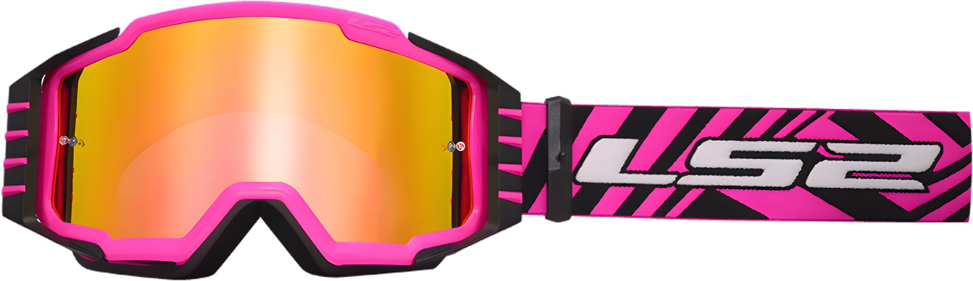 LS2 Charger Pro Occhiali da motocross, pink