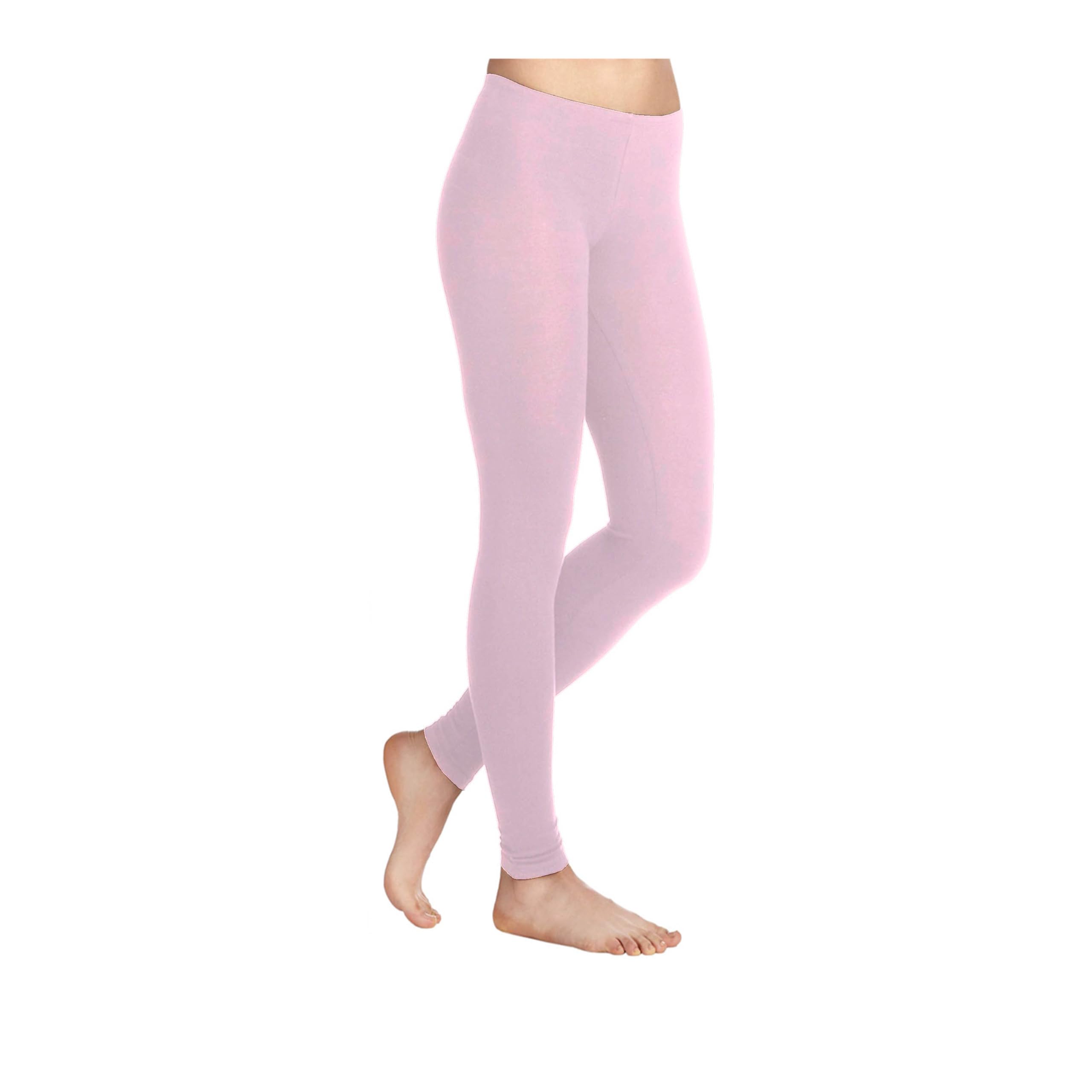Missloved Plain Stretchy Viscose Lycra Leggings - M/L to fit UK 12-14 - Nude