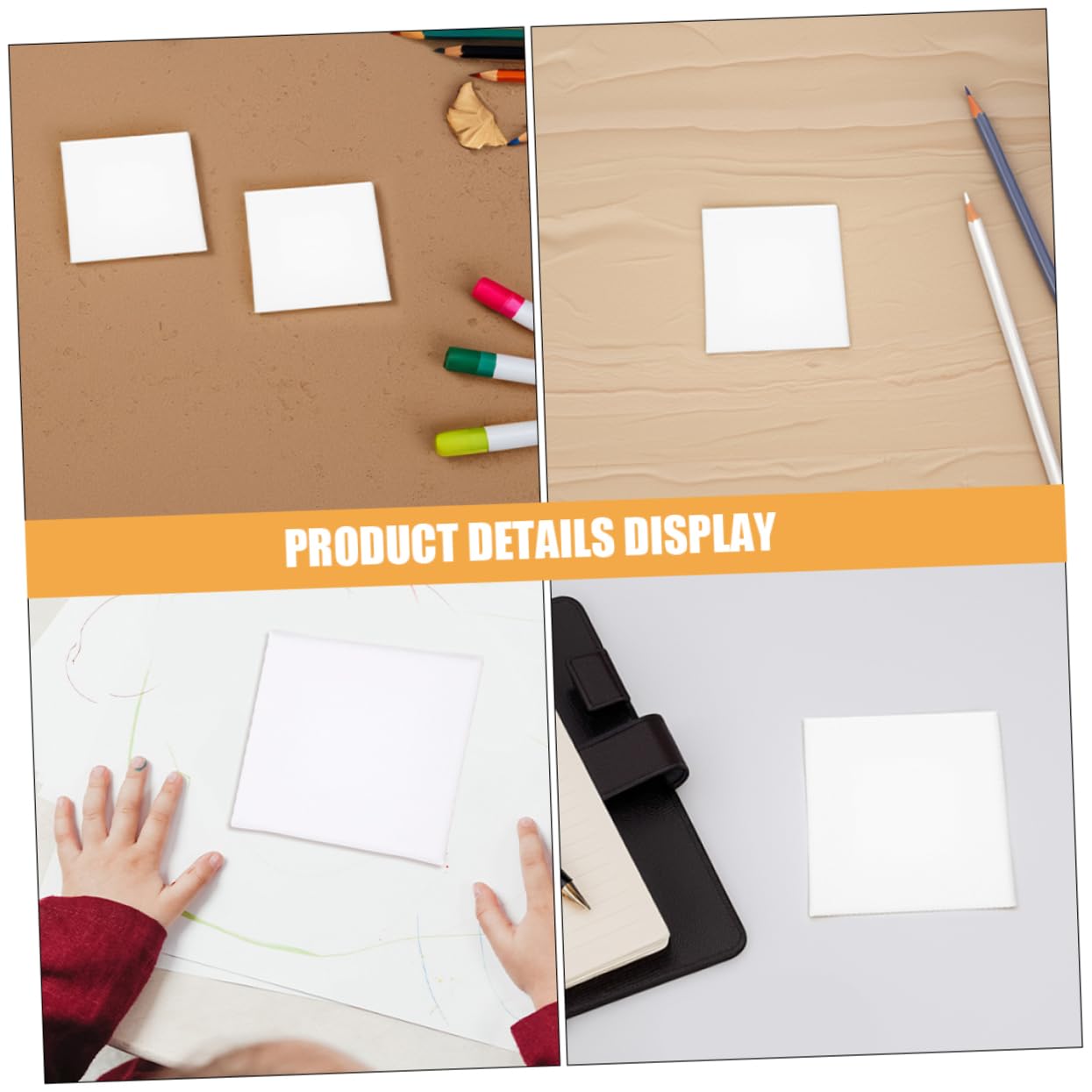 SEWACC 24 Stück Teiliges Mini Kleine Baumwoll Leinwände Leichte Tragbare Malplatten für DIY Kunstprojekte Wiederverwendbar für Zuhause und Reisen