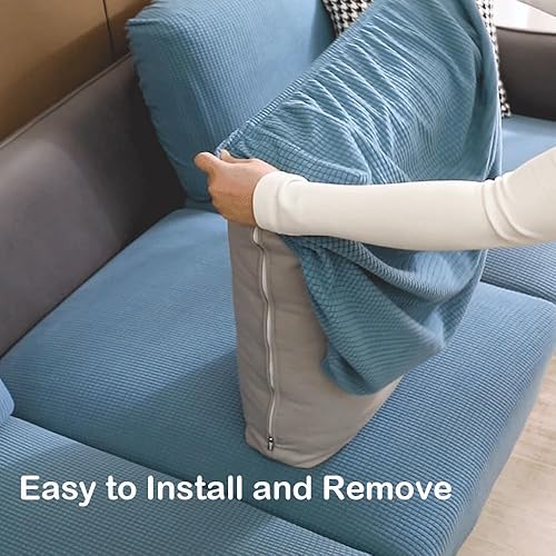 Miniatura 5 de Fundas para sofá modular, fundas de sofá mágicas, funda resistente universal, fundas para sofá seccional en forma de L, fundas de cojín para