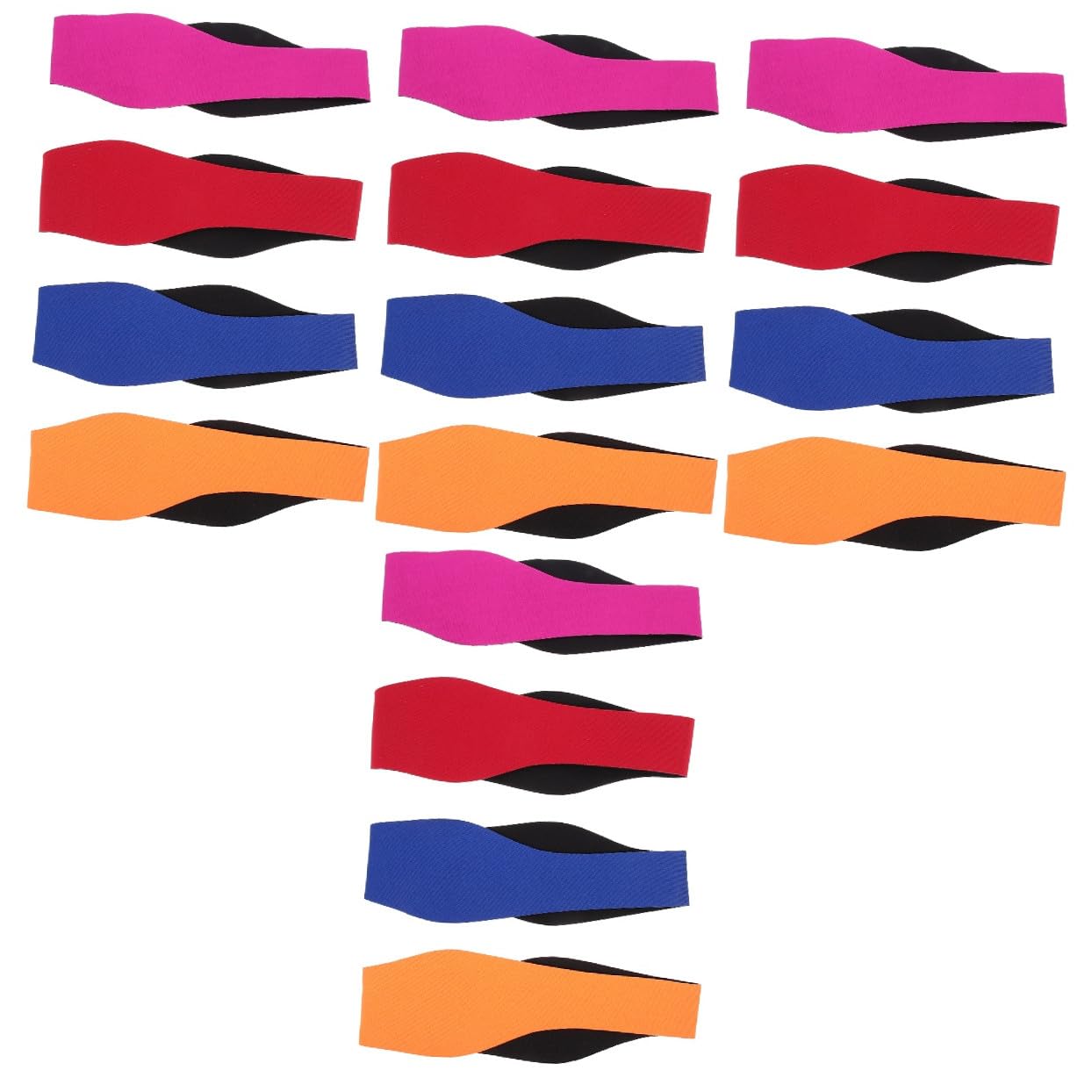 POPETPOP Cinta Para Cabeza De Natación Ajustable Cubiertas Para Oídos Impermeables Banda Transpirable Para Nadadores Para Actividades Acuáticas Incluye 4 Piezas X 4