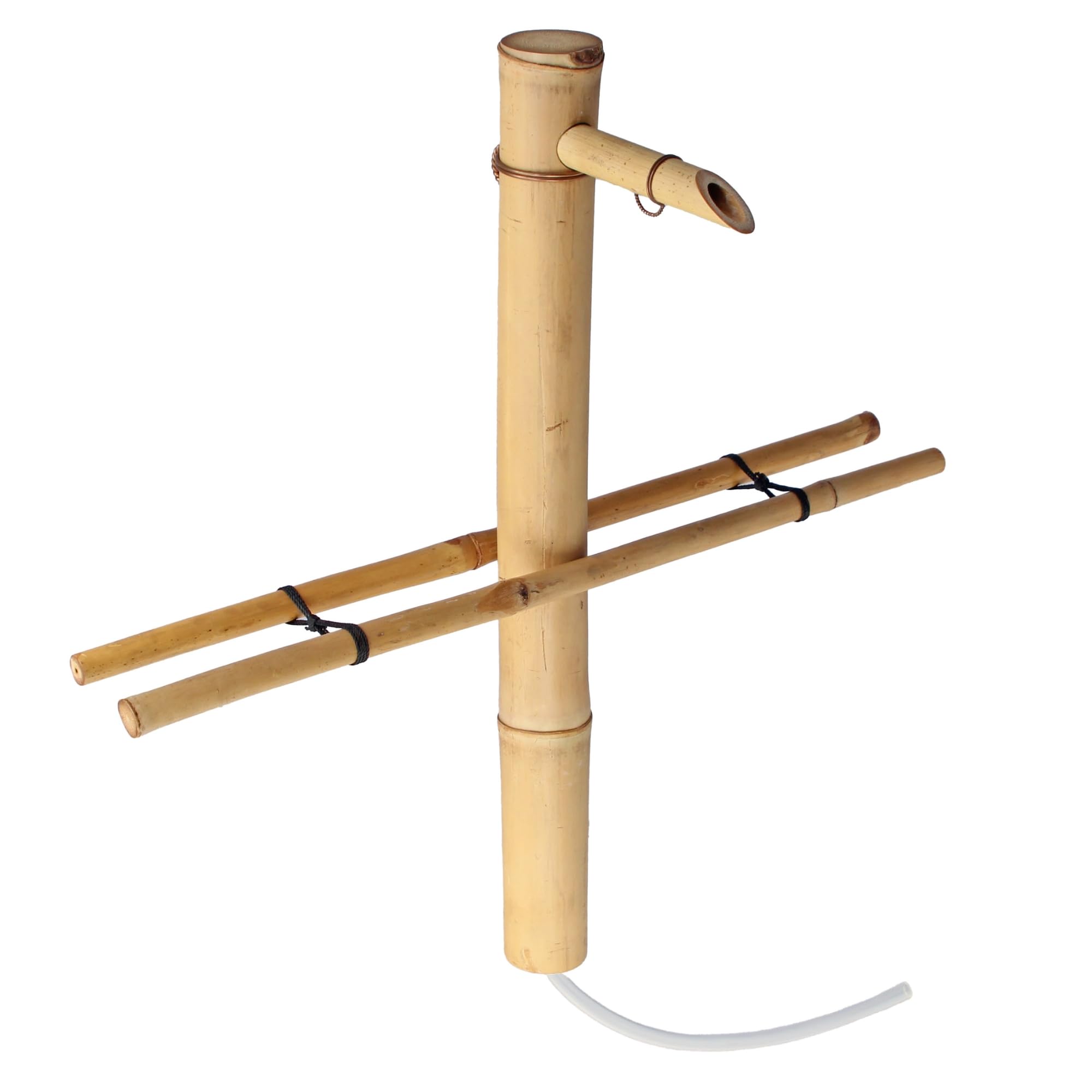 Bamboo Accents Kit fontana d'acqua da 18" - Bambù naturale regolabile e resistente alle rotture, include pompa per uso interno/esterno