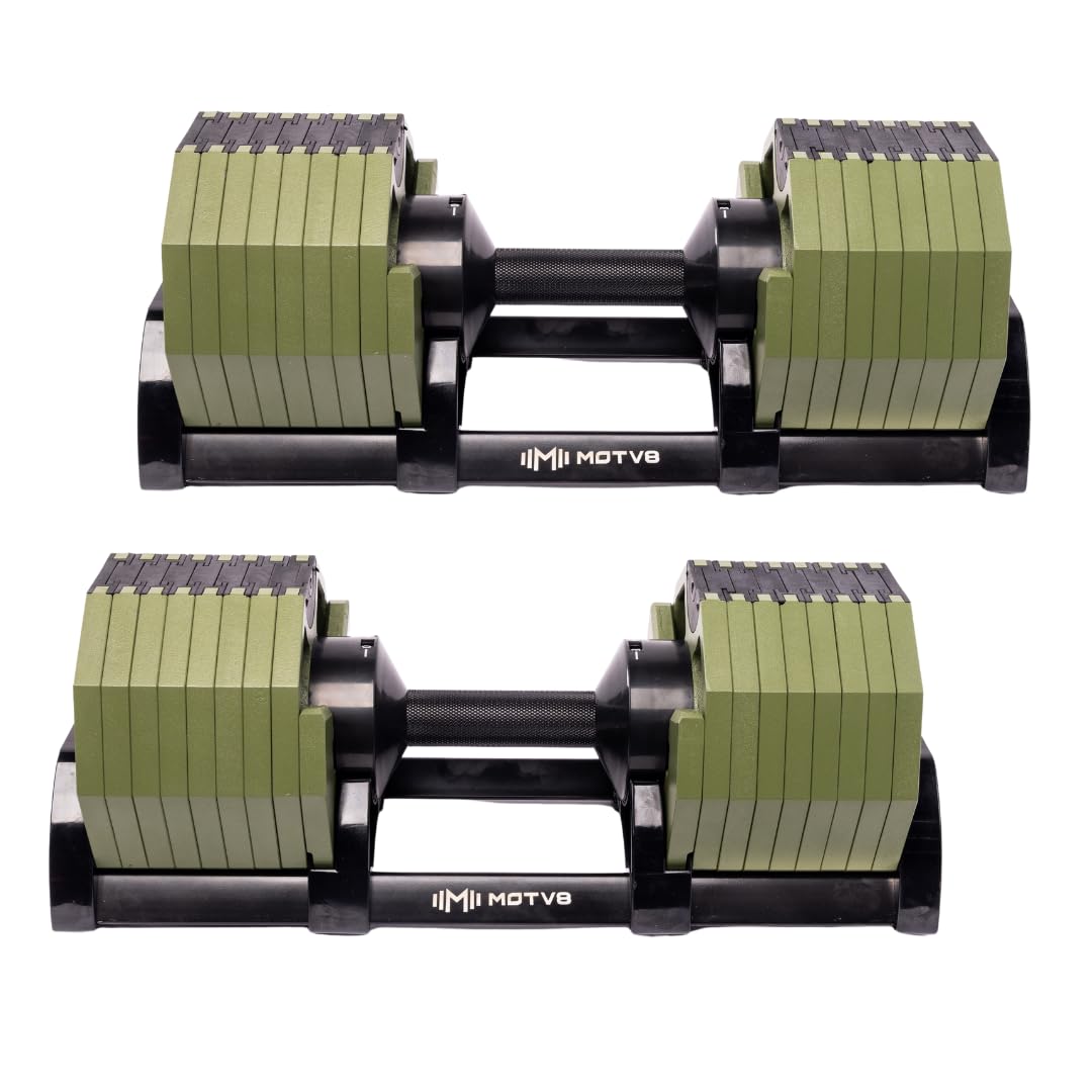 580 Adjustable Dumbbells - 580s, 5lbs - 80lbs Adjustable Free Weight Style Dumbbell for Men and Women - Strength Training and Fitness (Pair of 2 Dumbbells)