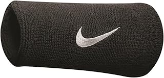 NIKE Swoosh Doublewide Wristbands – Black