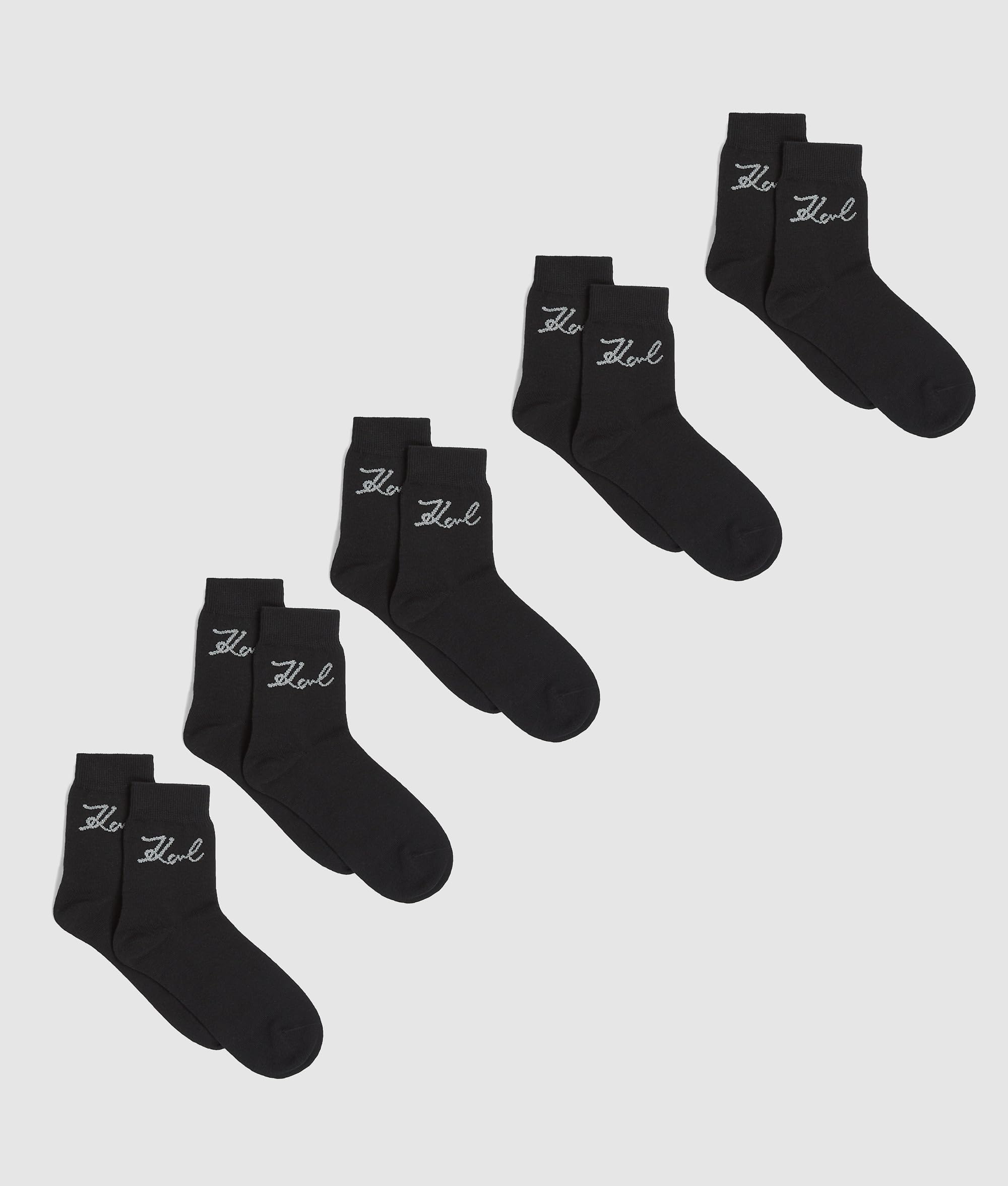KARL LAGERFELD Damen, Women's, K/Signature Logo Sock 5 Pack socks