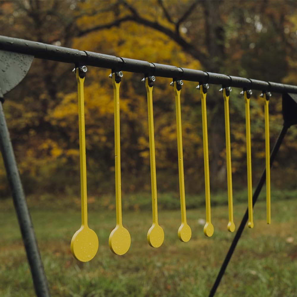 Caldwell AR500 Steel Target Kits with Target Stand, Rifle Rated, 1/4"-3/8" Steel, for Range, Practice Shooting, and Outdoors
