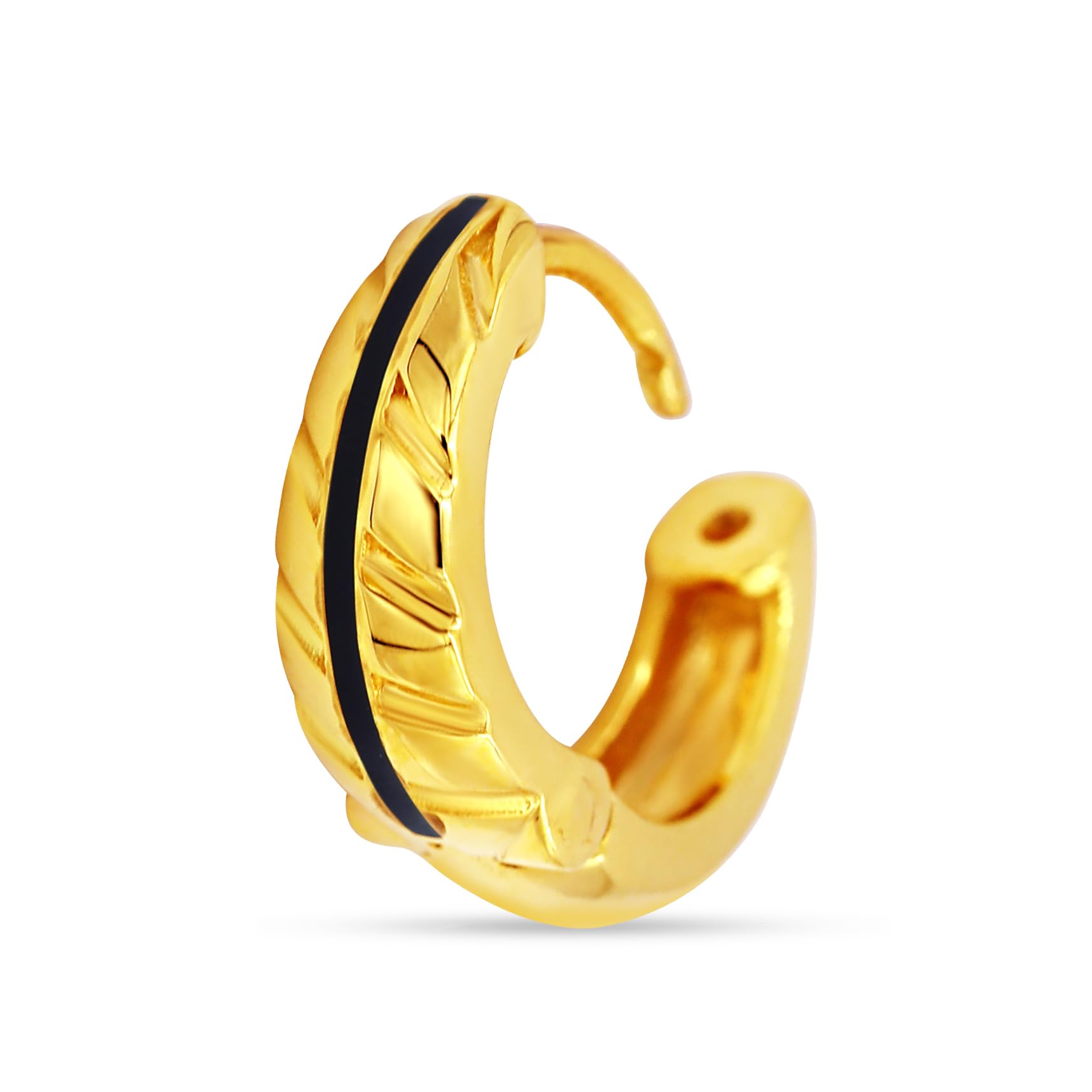 Timeless 18Kt Yellow Gold Earrings for Men | Mens Aesthetic & Stylish 18 KT Gold Earrings | Gold Fashion Jewellery for Men | Great for Gifting-image-31