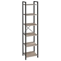 VASAGLE Scaffale a 6 Ripiani, Libreria per Ufficio