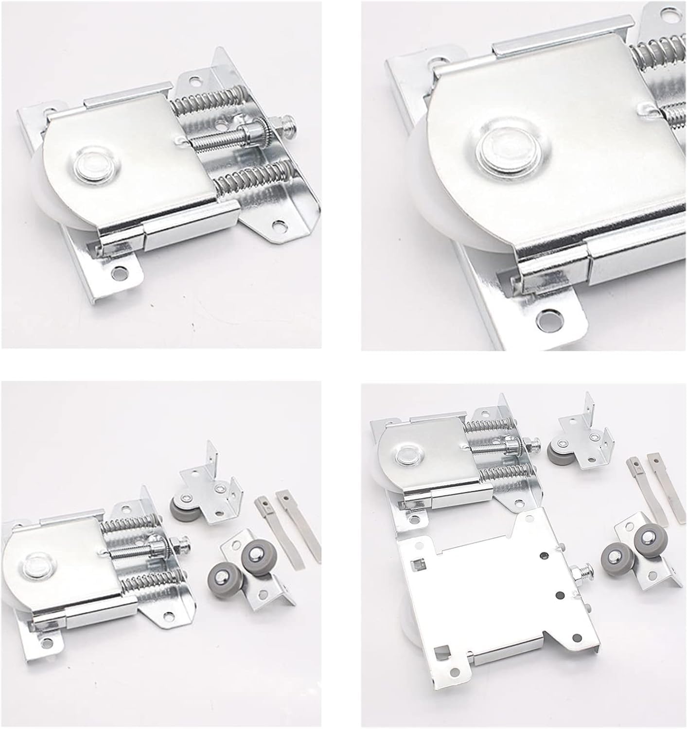 Sliding Wardrobe Door Parts Wheels, Sliding Door Pulley Door Roller, Closet Door Convex Wheel, 2X Top & 2X Bottom - Image 3