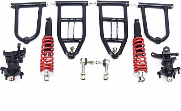 Upper & Lower Swingarm & Suspension Shock Kit For DIY Buggy electric ATV Quad Bike Buggy Go Kart Parts 340mm