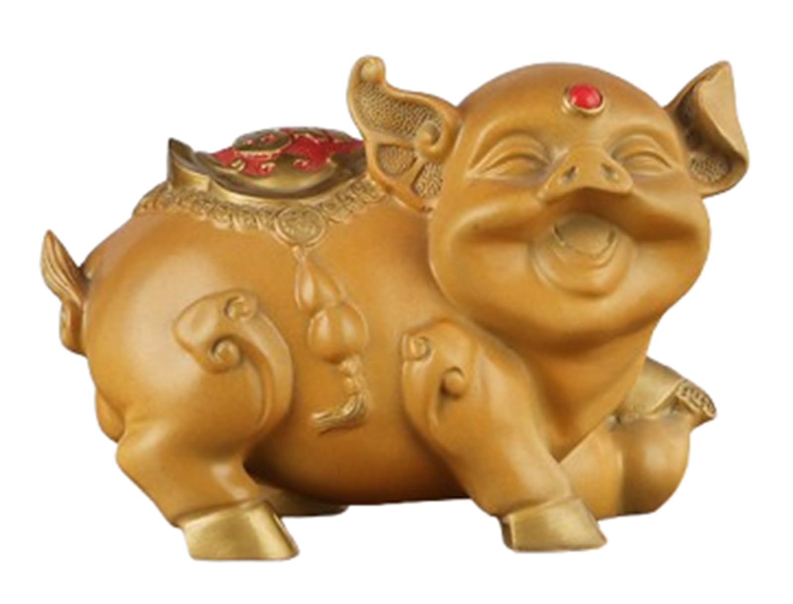 NHDVDVAV Feng Shui Money Pig Statue,Brass Chinese Zodiac Animal Figurine