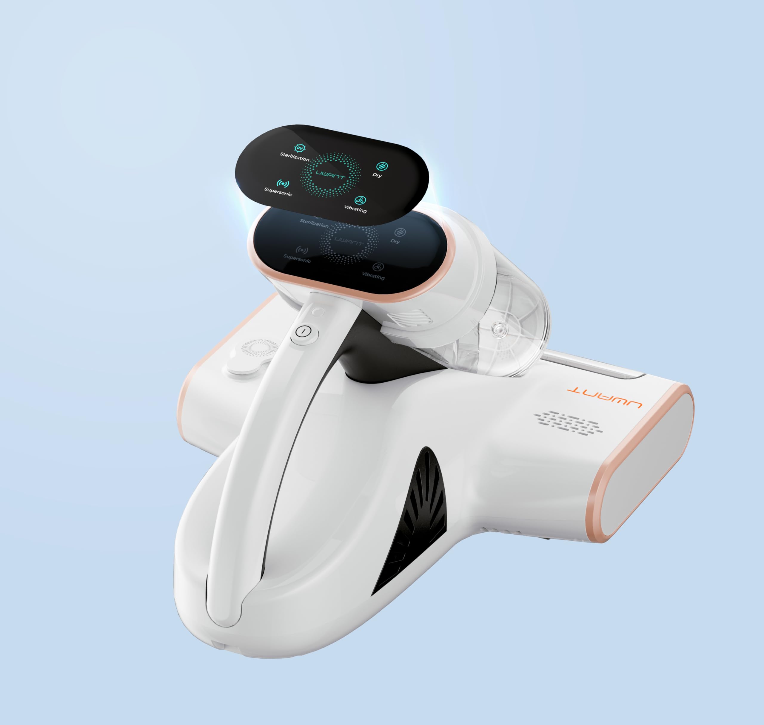 uwant M300 odkurzacz do roztoczy, 500 W, inteligentny odkurzacz do materaca, roztoczy ze światłem UV, nadaje się dla alergików, usuwa 99,9% alergenów, do materaców, łóżek, sof i mebli tapicerowanych