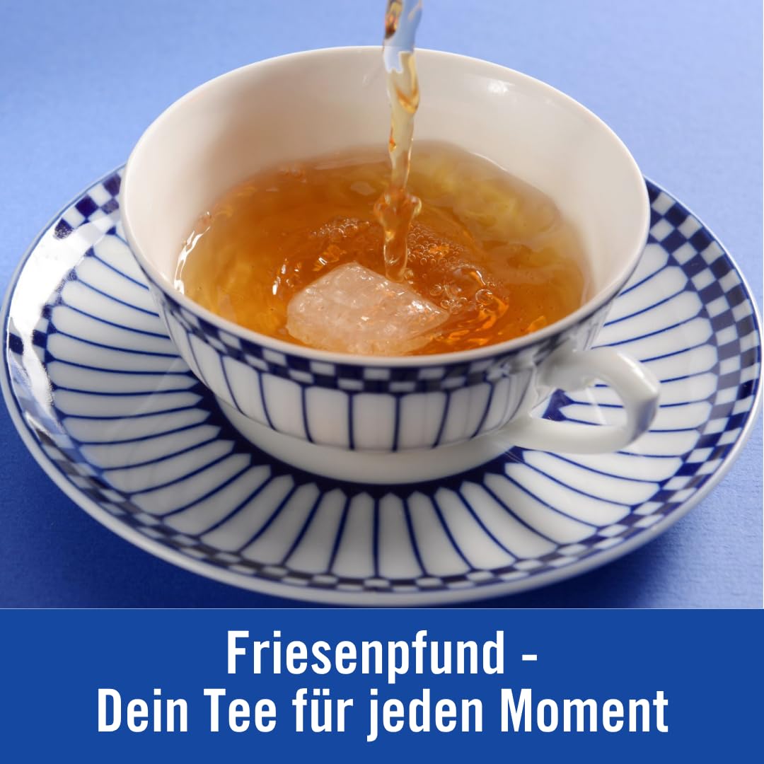 Hochwertiger Ostfriesentee lose Friesenpfund 3x 500 g kraftvoll würzig | Intensiv im Geschmack, Perfekt mit Kluntje und Sahne, Ergiebige Sommerpflückung