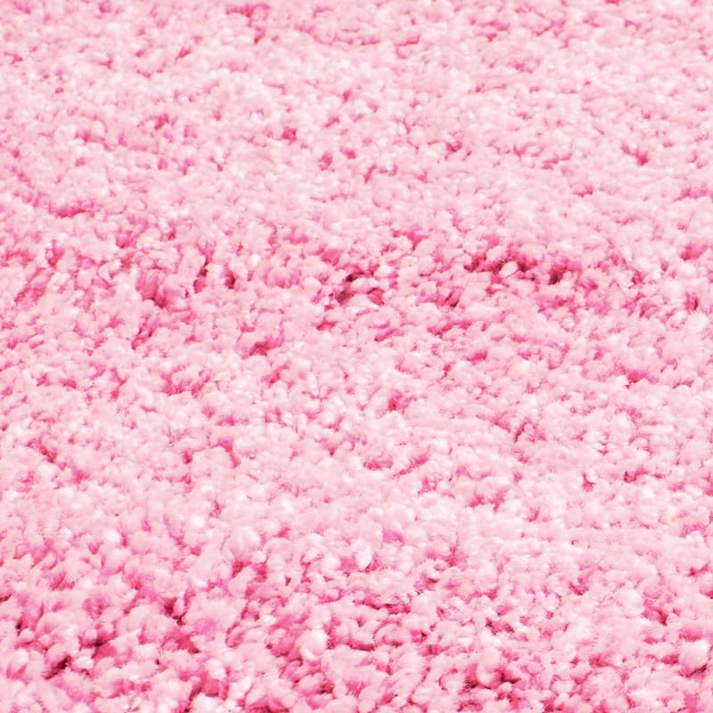 Image of TRANQUIL Polyester Fluffy Fur Rug Shaggy Modern Carpet for Living Room, Bedroom, Guest Room, Kids Room (6x9 Feet, Pink)